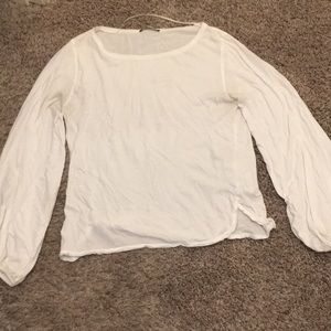 white zara blouse size S